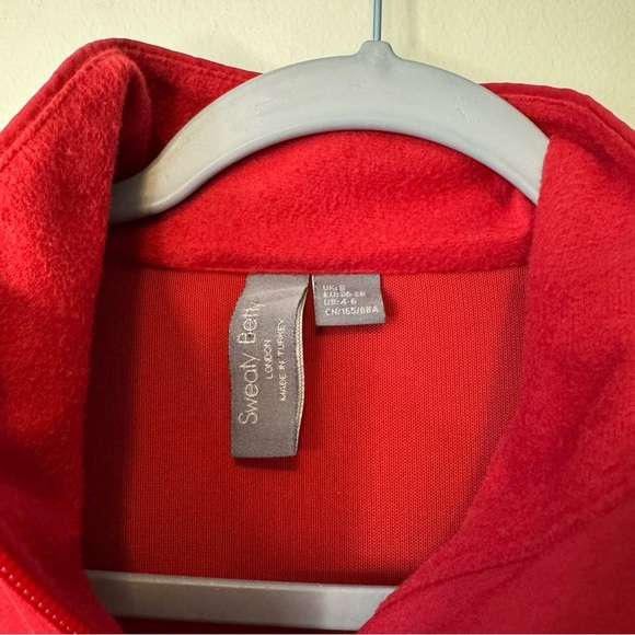 Sweaty Betty Fast Lane Running Jacket In Vine Red Size Small 4-6 - Picture 3 of 7